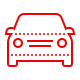 Icon voiture en rouge
